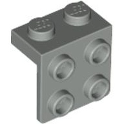 44728-9 Verbindingsplaat 1x2- 2x2 lichtgrijs (klassiek) NIEUW *1B258
