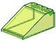 4474-16G Ruit 6x4x2 cockpit laag, scharnierend transparant, neongroen gebruikt *1C009