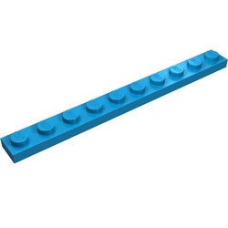4477-153 Platte plaat 1x10 blauw, donkerazuur NIEUW *1B180