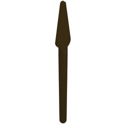 4497-120G Speer rond uiteinde bruin, donker gebruikt *1E022