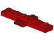 4507-5 Scharnierplaat 1x6 - 2 en 3 vingers aan ZIJkanten rood NIEUW *1L0000