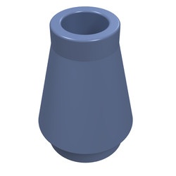 4589-55 Kegel 1x1x1 blauw, zandkleurig NIEUW *1B086