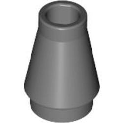 4589-85G Kegel 1x1x1 grijs, donker (blauwachtig) gebruikt *1B333