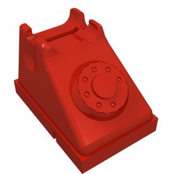 4610-5G FABULAND telefoon (zonder hoorn) rood gebruikt *