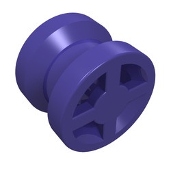 4624-89 Wiel klein (velg) 8x6mm vierkant asgat paars, donker NIEUW *5W000