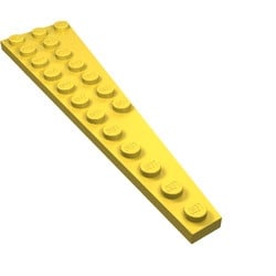 47397-3 Vleugel 3x12 links (af basis gezien) geel NIEUW *5A010