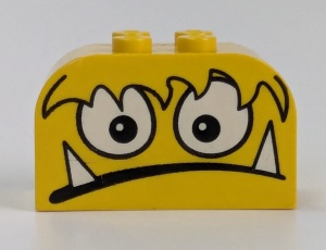 4744pb10-3G Steen 2x4x2 monster geel gebruikt *0K0000