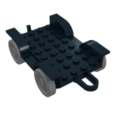 4796c01-11G Autochassis 8x6 zwart gebruikt *