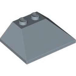 4861-55G Dakpan 33/45 graden dubbel 4x3 blauw, zandkleurig gebruikt *1D015