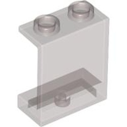4864-13 Paneel 1x2x2 ZONDER zijschotten transparant zwart NIEUW *1B022