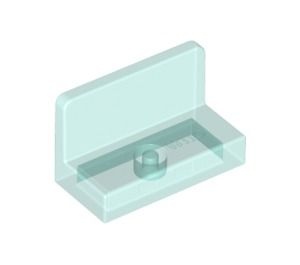4865b-15 Paneel 1x2x1 (bankje) vlak afgeronde hoeken transparant lichtblauw NIEUW *1B018