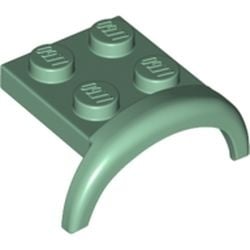 49097-48 Spatbord 3x3x1 ronde boog groen, zandkleurig NIEUW *3D000