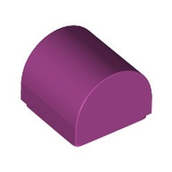 49307-71 Dakpan 1x1 halfrond magenta NIEUW *1B074