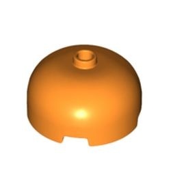 49308-4 Steen, 3x2x1 2/3 dome oranje NIEUW *5C067