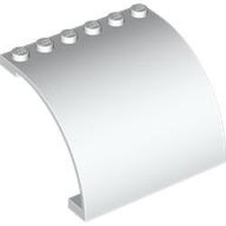 5065-1 Paneel gebogen 6x5x3 1/3 wit NIEUW *