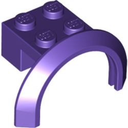 50745-89 Spatbord/sierboog 4 x 2 1/2 x 2 (HOGE boog) paars, donker NIEUW *0B002