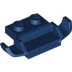 50949-63 Plaat aangepast 1x2 met racers grill blauw, donker NIEUW *5A021