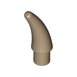 53451-69 Hoorn klein (oa voor Vikinghelm) crème,donker NIEUW *0L015