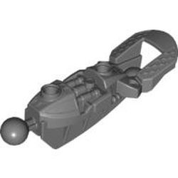53548-85G Bionicle Toa Inika onderbeen grijs, donker (blauwachtig) gebruikt *