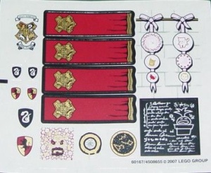 5378stk01 STICKER 5378 Harry Potter kastelen NIEUW *0S0000