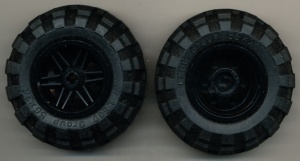 56145c02-11 Wiel 30,4x20mm met band 56x26 balloon zwart NIEUW *5W000