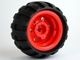56145c04-5 Wiel 30x20mm met band 43,2x26mm balloon klein rood NIEUW *5W000