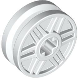 56903-1 Wiel 18x8mm Met 6x2 spaken en asgat wit NIEUW *5W000