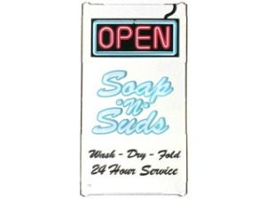 57895pb031-12 OPEN, SOAP 'n Suds Wash&Dry transparant NIEUW *