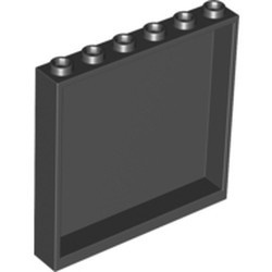 59349-11G Paneel 1x6x5 (zijkanten) zwart gebruikt *1F018