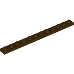 60479-120G Platte plaat 1x12 bruin, donker gebruikt *1L600