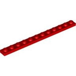 60479-5G Platte plaat 1x12 rood gebruikt *1L600