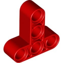60484-5 Technic, Hefbalk dik 3x3 T- vorm rood NIEUW *1D000