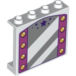 60581pb157-1 Paneel 1x4x3 spiegel met lichtjes wit NIEUW *1L0000