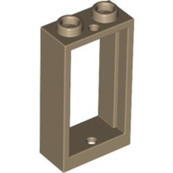 60593-69 Raam 1x2x3- vlak (NIEUWE stijl) ZONDER GLAS crème,donker NIEUW *1B278