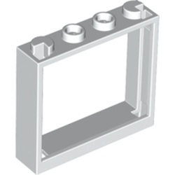 60594-1 Raam 1x4x3 NIEUWE type zonder luikhouders wit NIEUW *1L0000