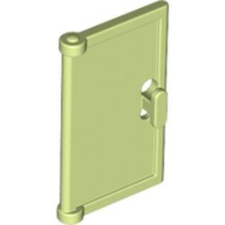 60614-158 Deur 1x2x3 klein (twee deurtjes per frame nodig) geelgroen NIEUW *1B274