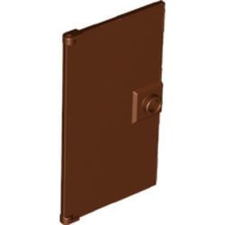 60616-88 Deur 1x4x6 met deurknop bruin, roodachtig NIEUW *1B275