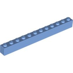 6112-42G Steen 1x12 blauw, midden gebruikt *1A049