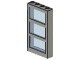 6160c03-9 Raam 1x4x6 Frame met 3 vakken vaste ruit lichtblauw lichtgrijs (klassiek) NIEUW *L11-13
