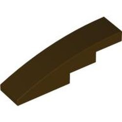61678-120G Dakpan gebogen 1x4 bruin, donker gebruikt *1D037
