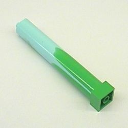 6168c01pb01-41G Pilaar 2x2x11 massief met marbled patroon aqua gebruikt *2B073