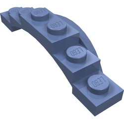 62361-55 Spatbord 6x1 1/2x1 met boog blauw, zandkleurig NIEUW *0B006