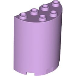 6259-157 Cylinder, half 2x4x4 lavender, licht NIEUW *
