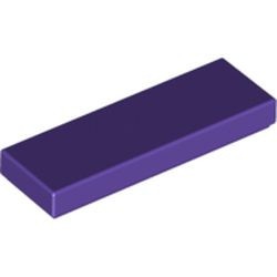 63864-89 Tegel 1x3 paars, donker NIEUW *1B111