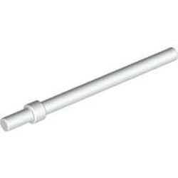 63965-1G Paal 6 noppen met stopring wit gebruikt *1E014