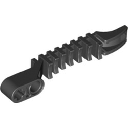 64275-77G Schietonderdeel, Hero Factory met 1x2 hefbalk op einde grijs, donkerparel gebruikt *0W013