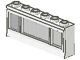 645-1 Raam 1x6x2- KLASSIEK met glas wit NIEUW *1L0000