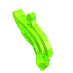 64647-108 Vlam, drievoudige pluim transparant heldergroen NIEUW *0B0000