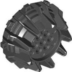 64712-11 Hardplastic wiel met pinnen (PAKKETZENDING) zwart NIEUW *5W000