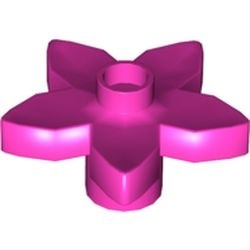 6510-47G DUPLO Bloem 5 blaadjes met 1 nop roze, donker gebruikt *
